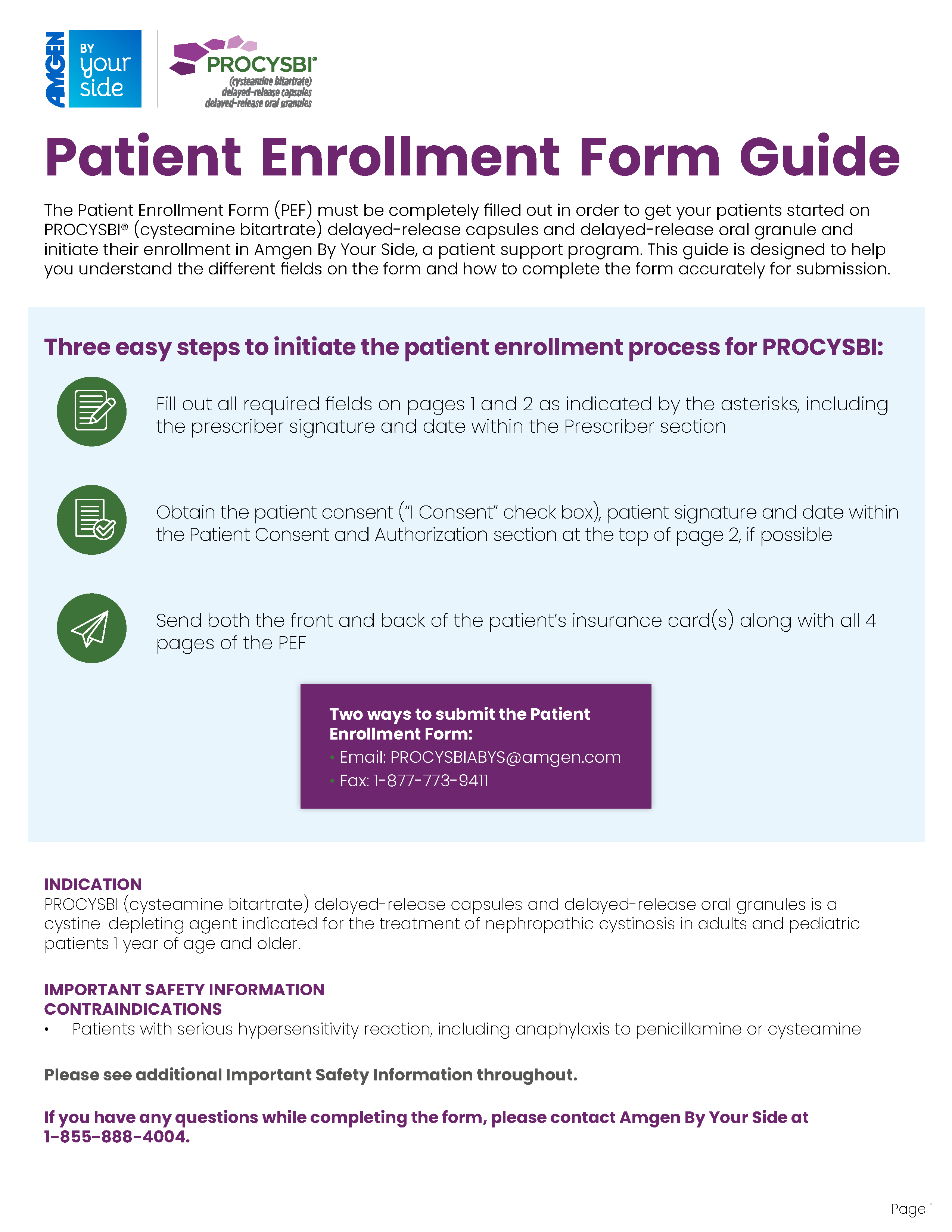 Picture of Annotated Patient Enrollment Form